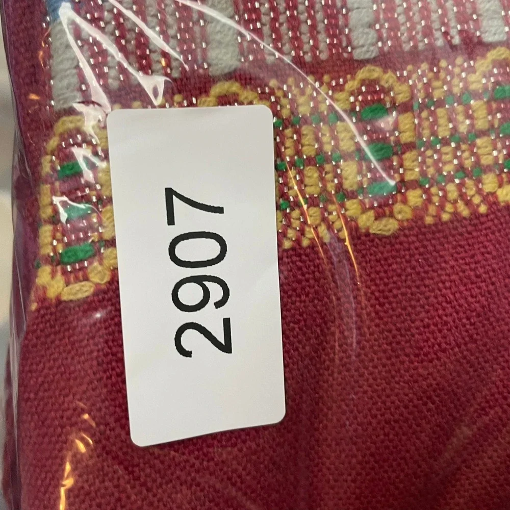 Marjory Jacobson Hand Woven Skirt & Shawl Set Burgundy‎ Geometric Boho Vintage